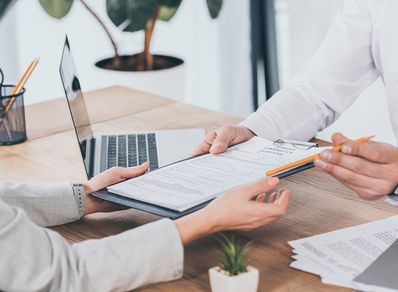 Modern building from low angle view Modern building from low angle view